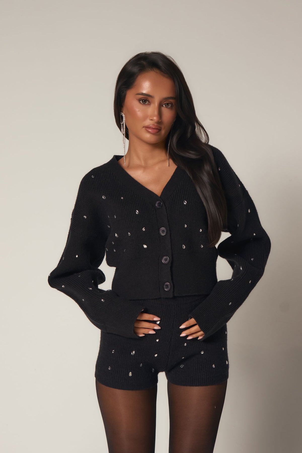 ETOILE KNIT TWO PIECE - BLACK