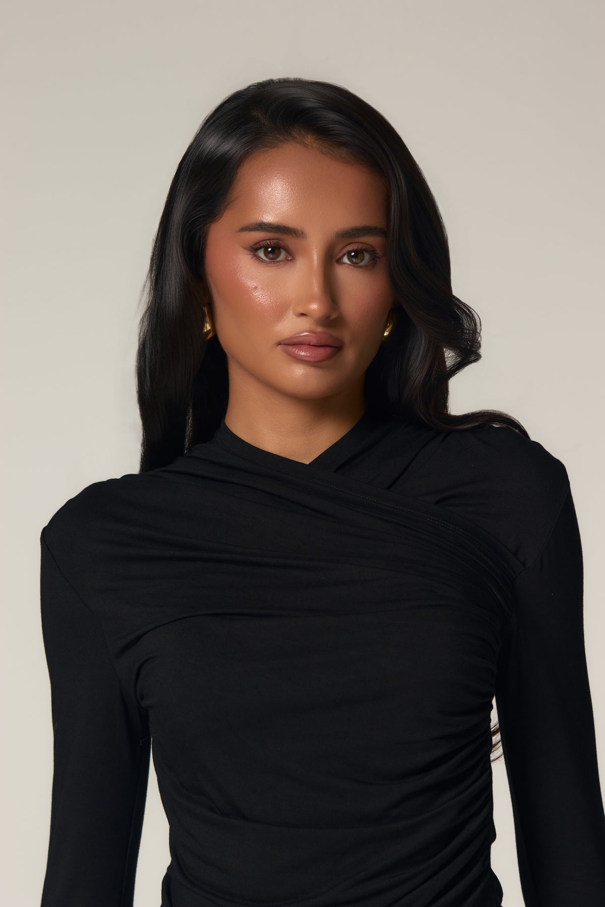 THE WRAP ME UP TOP - BLACK