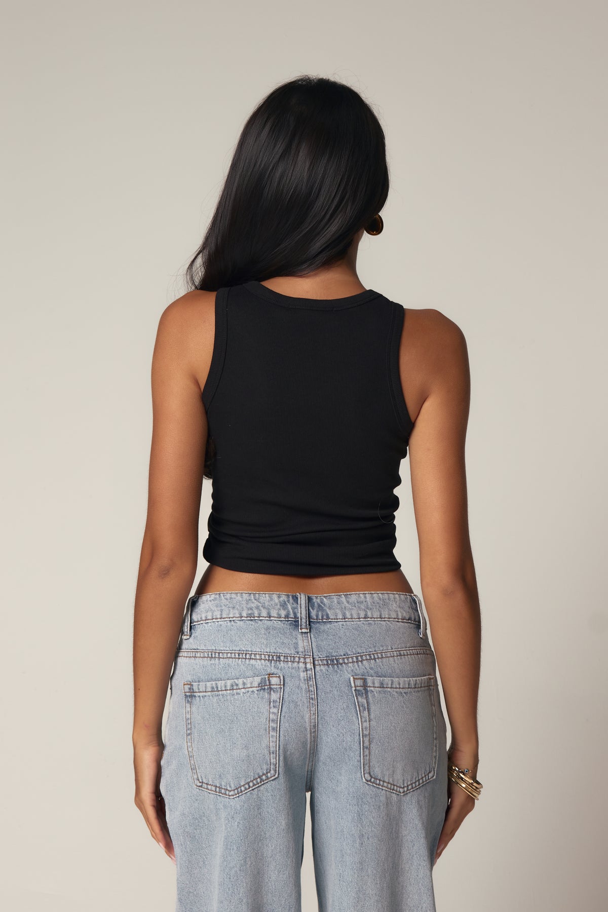 STELLA KNOT VEST - BLACK
