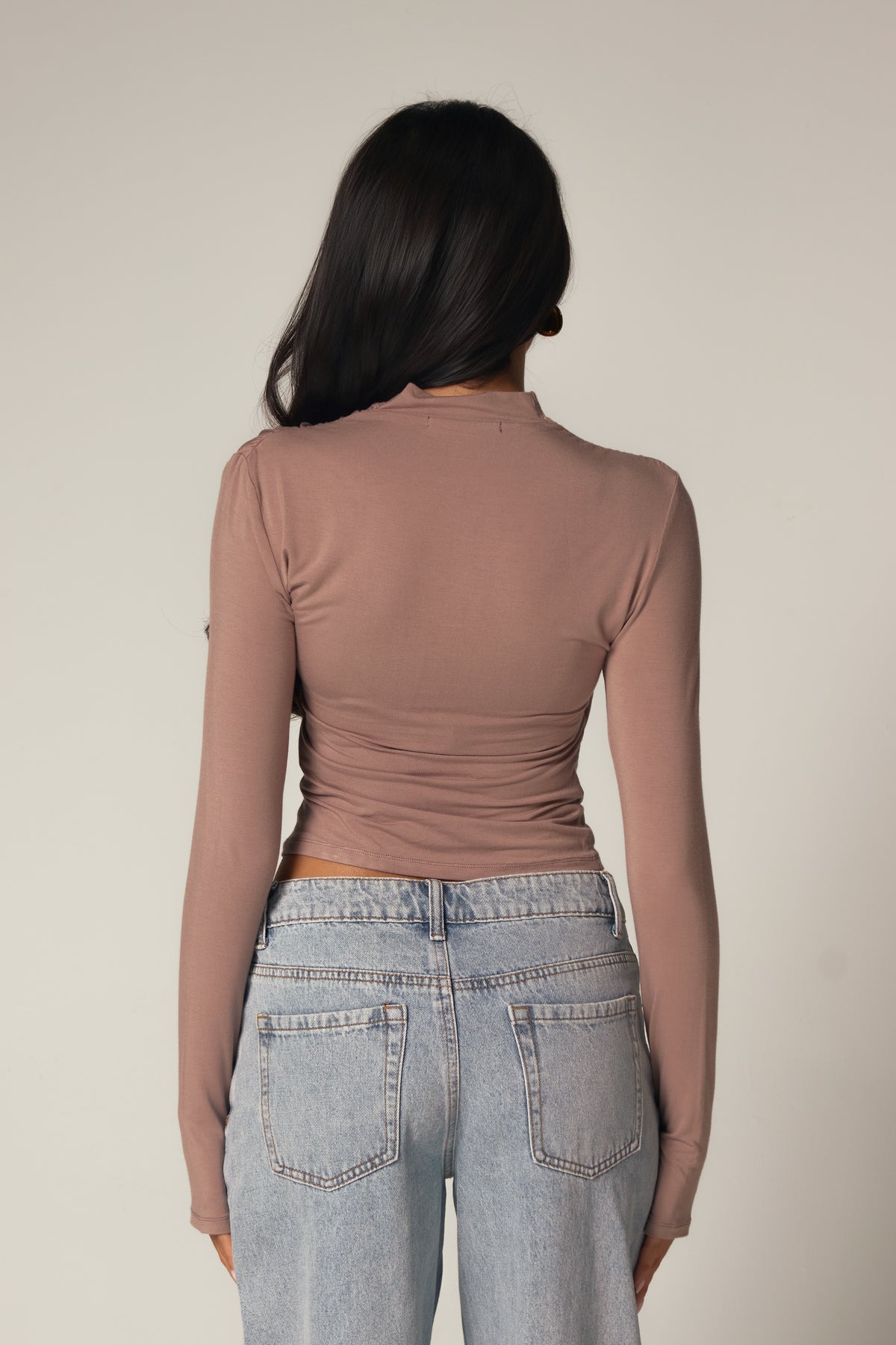 THE WRAP ME UP TOP - TAUPE
