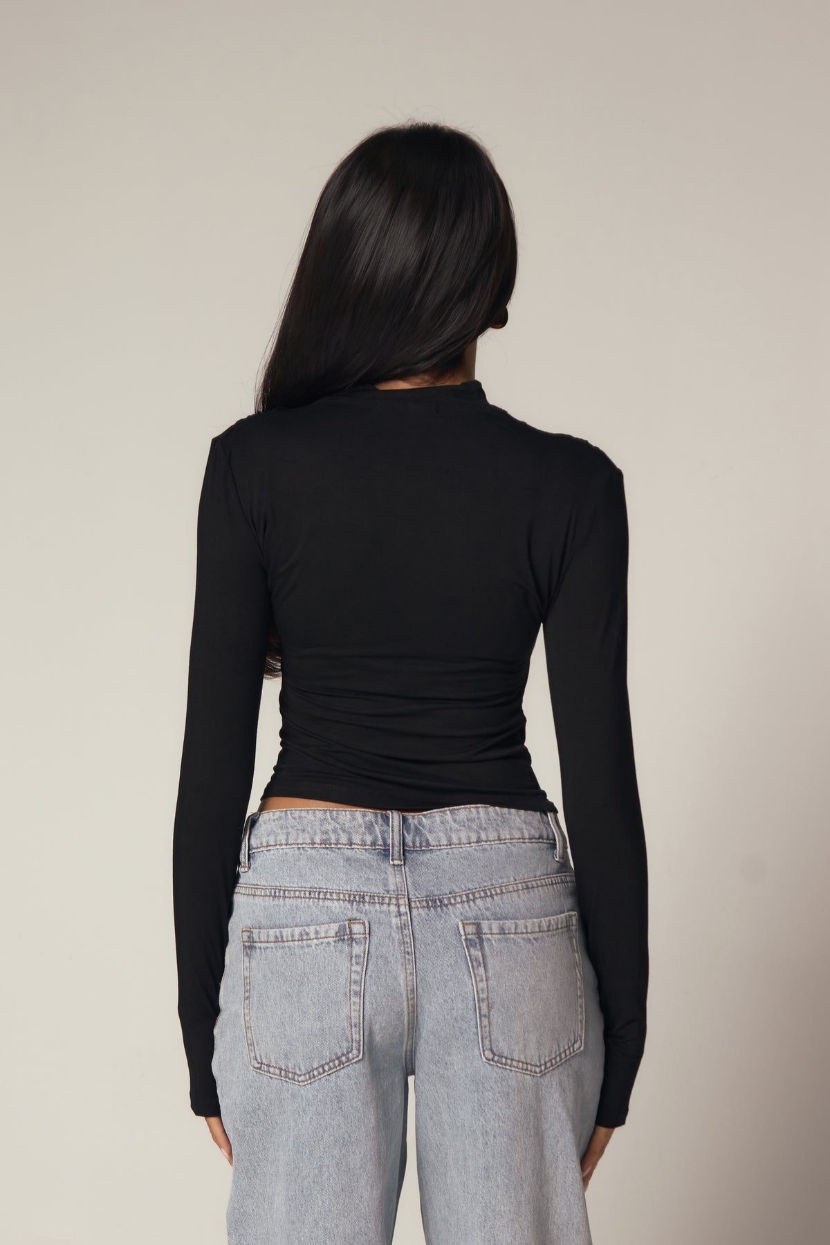 THE WRAP ME UP TOP - BLACK