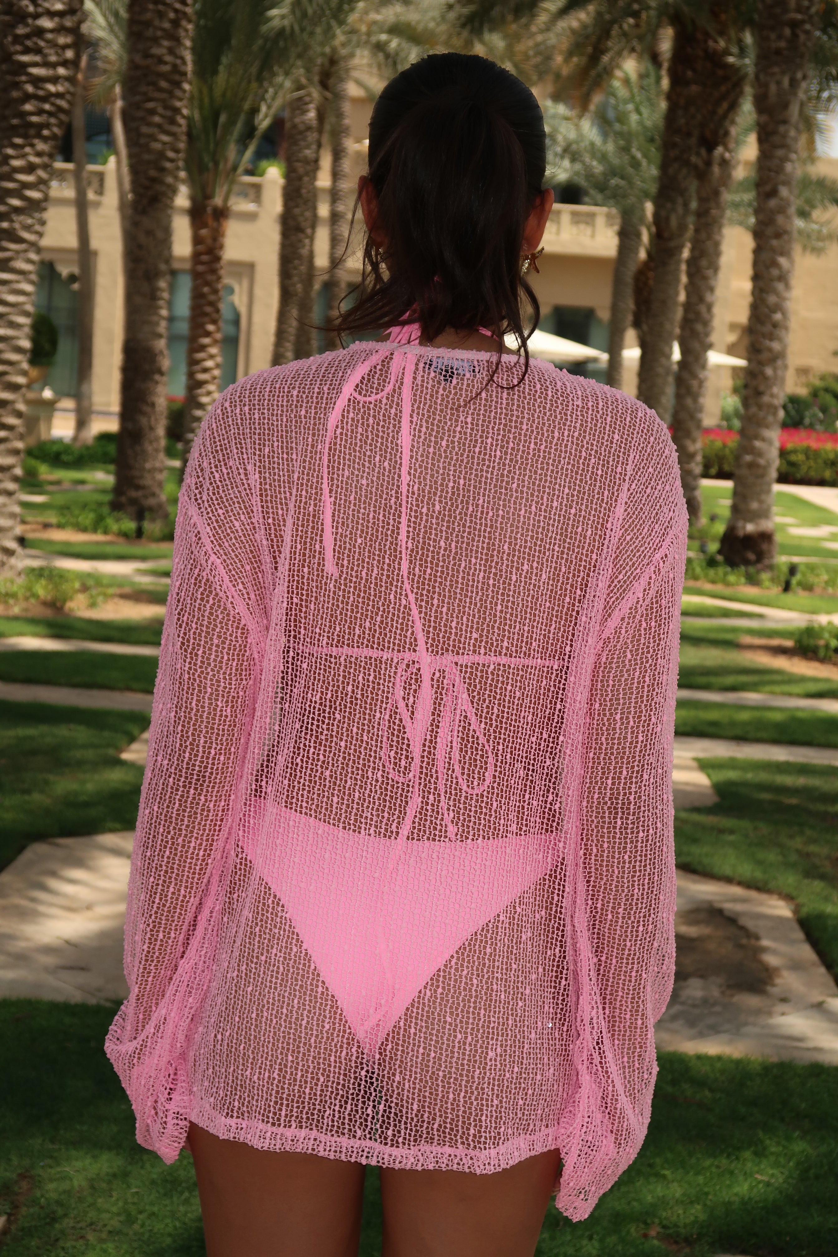 MYKONOS OVERSIZED TOP - BUBBLEGUM