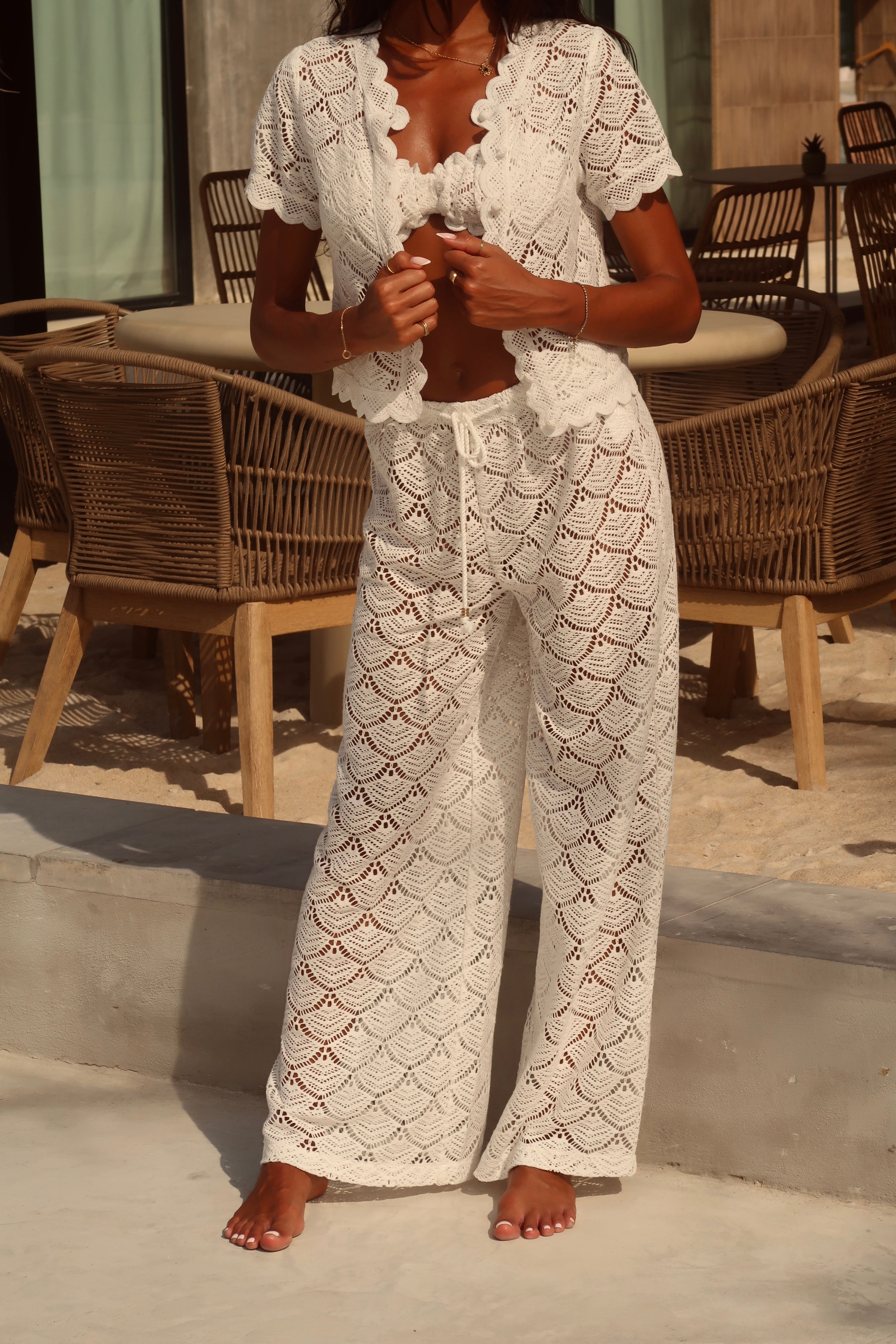 PALOMA CROCHET TROUSERS