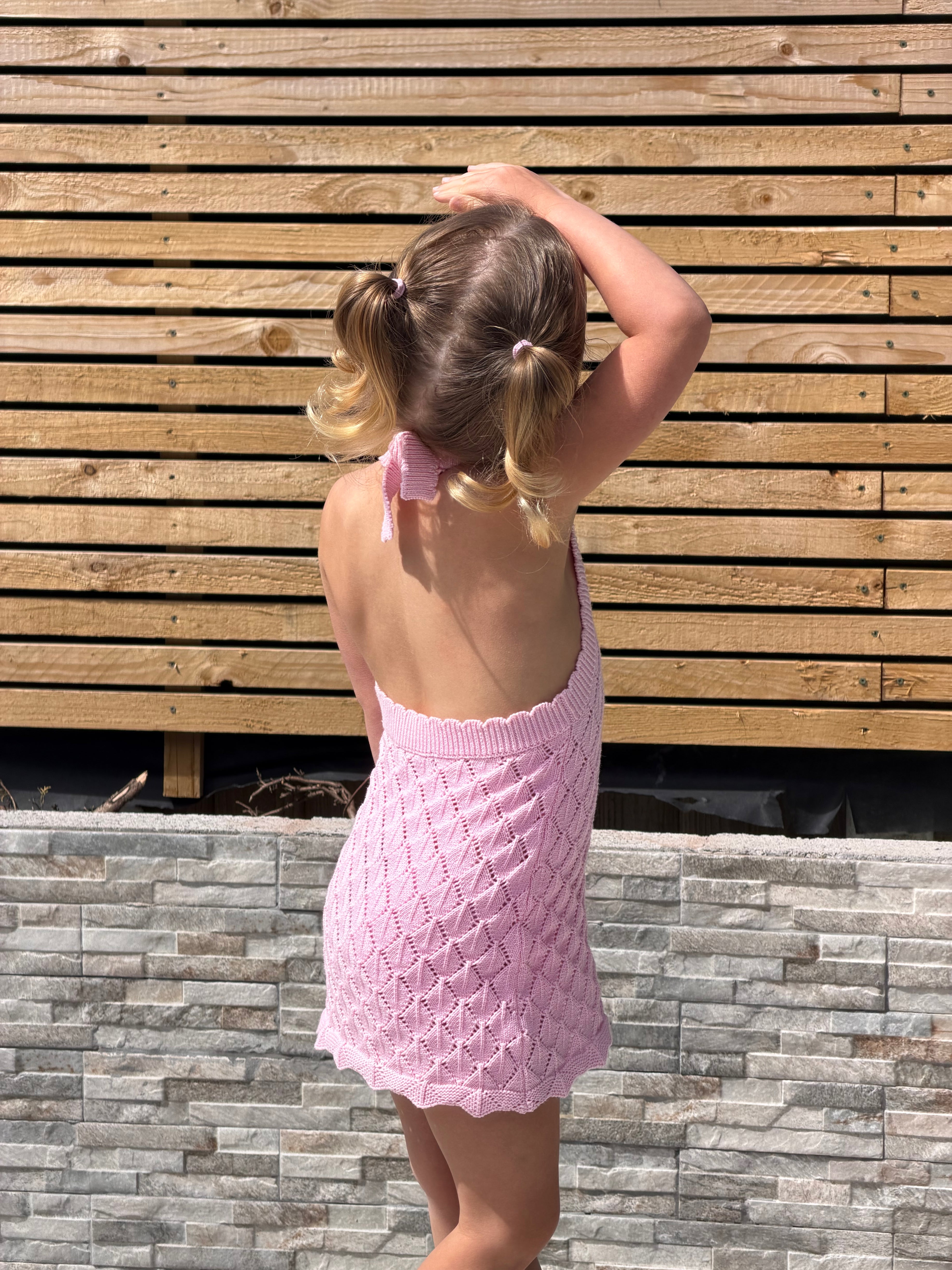 ROMI KNIT DRESS - COTTON CANDY