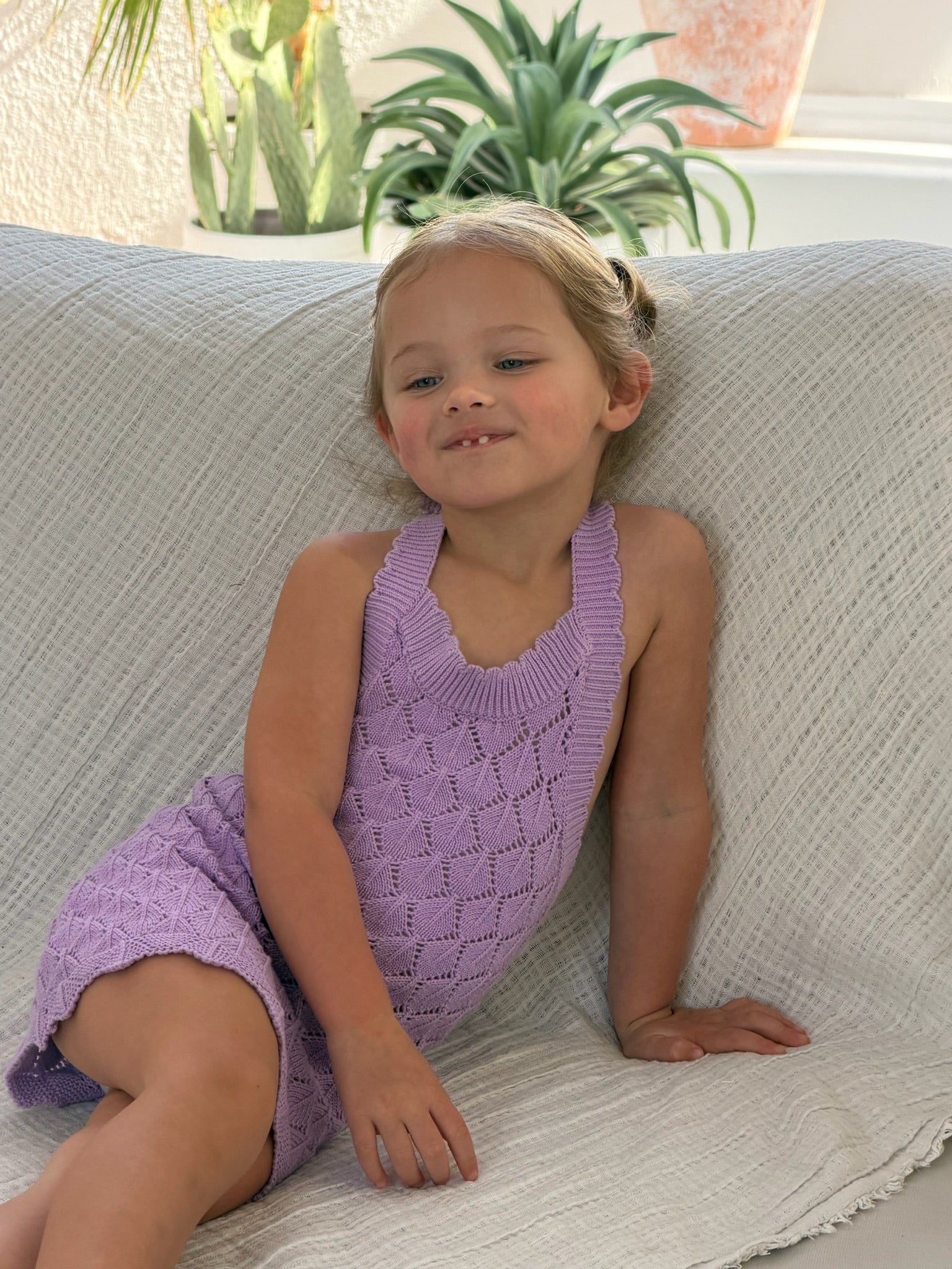 ROMI KNIT DRESS - SOFT VIOLET