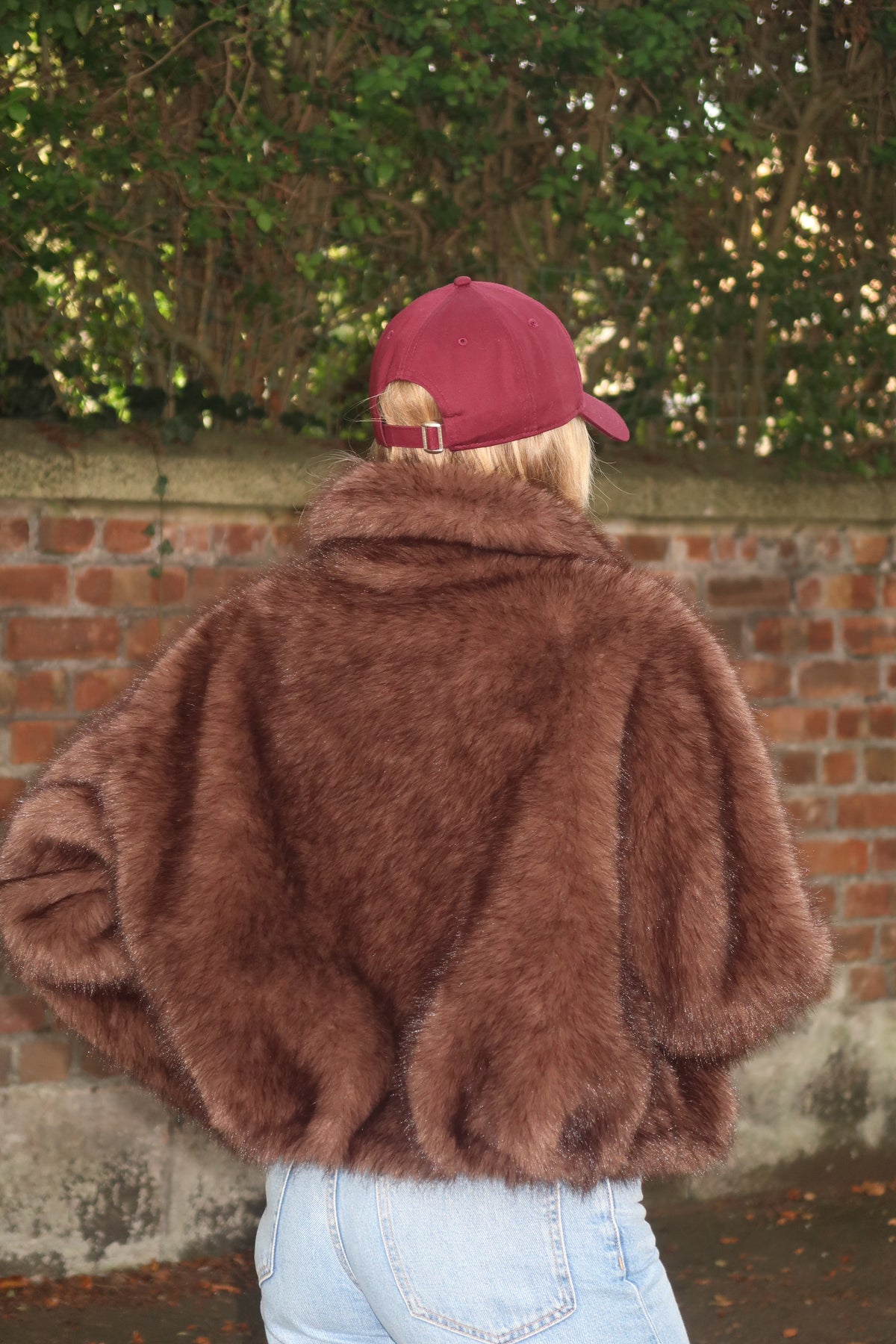VIENNA FAUX FUR JACKET - ESPRESSO