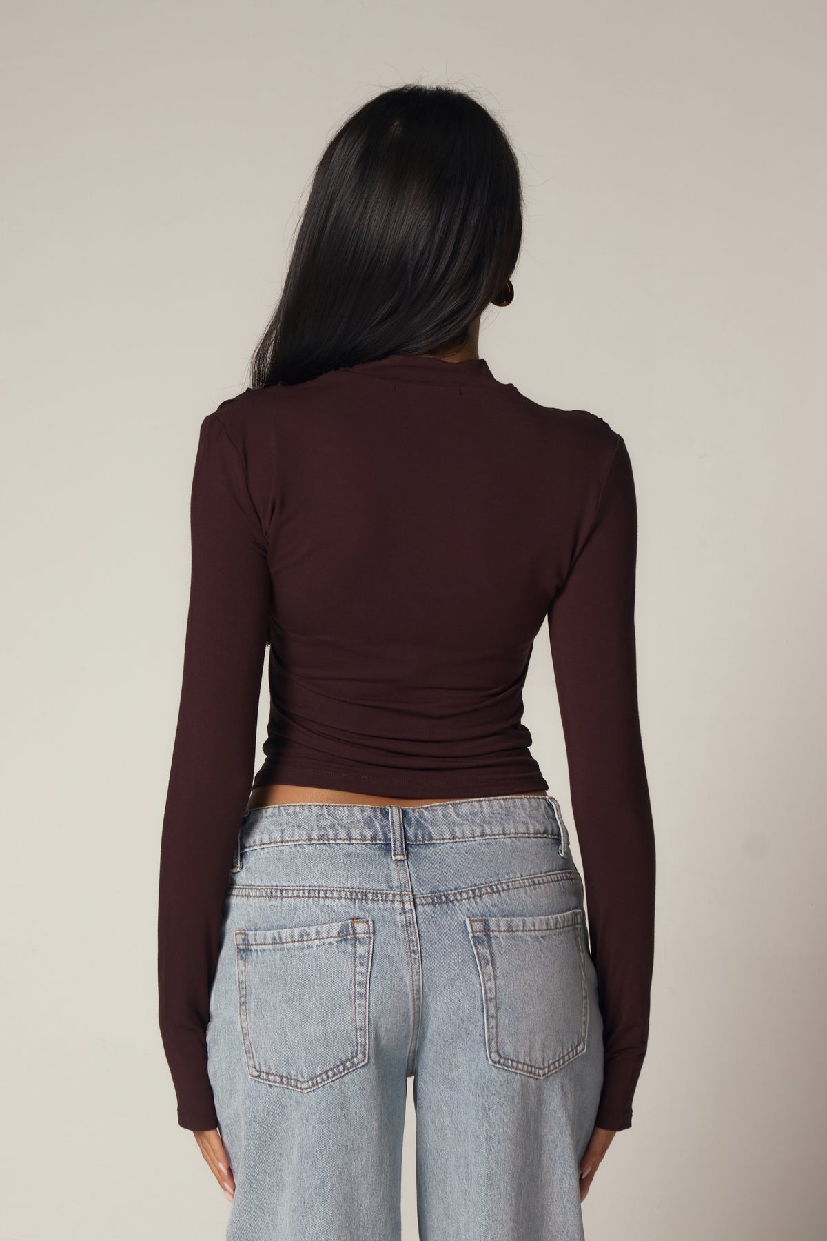 THE WRAP ME UP TOP - CHOCOLATE